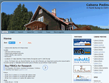 Tablet Screenshot of cabana-padina.ro